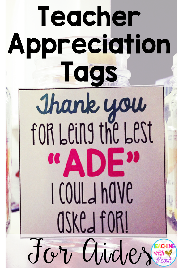 Teacher Appreciation Week Don T Forget About Your Paras Freebie Giveaway Teaching With Heart